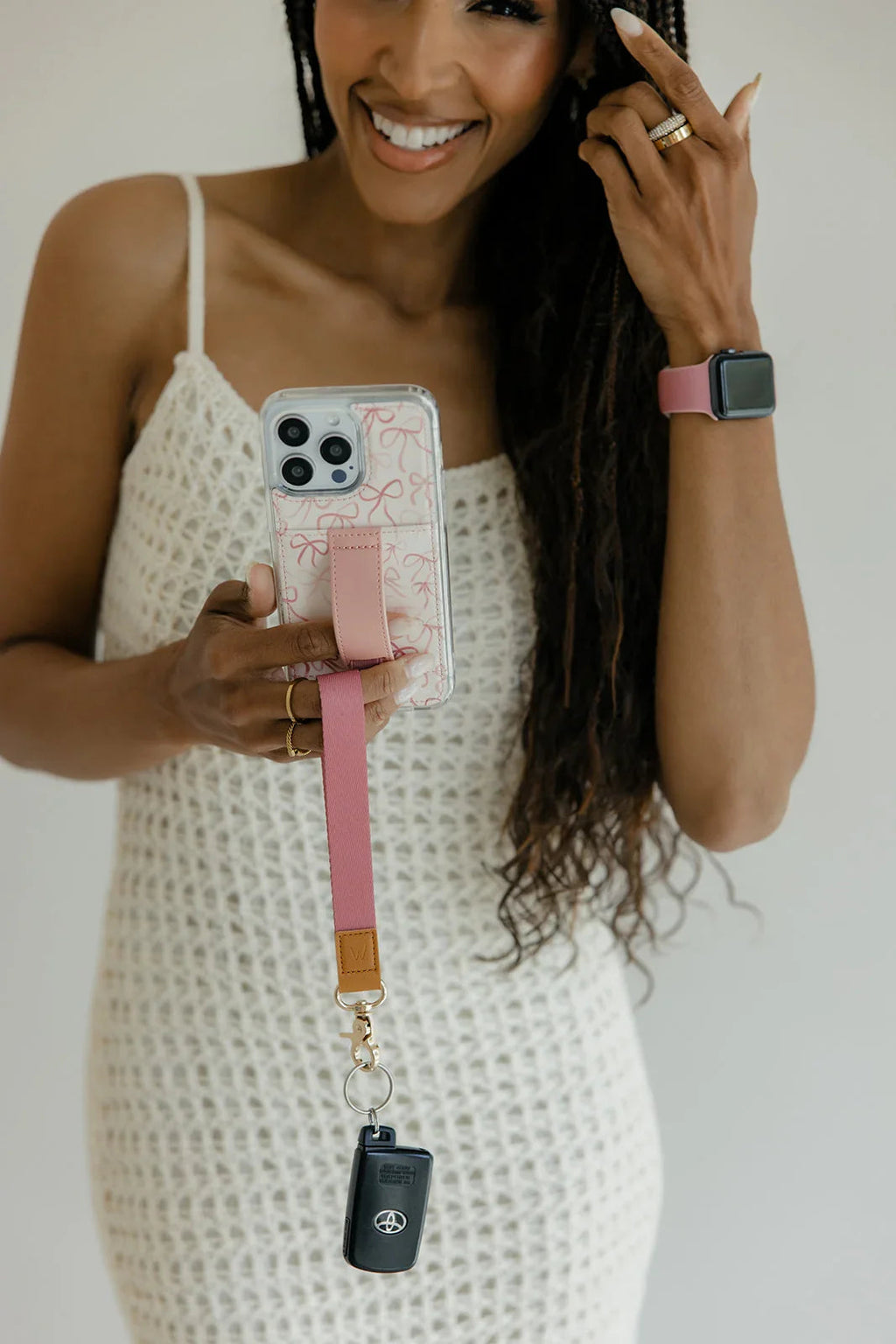 Rosy Ribbons Watch Band