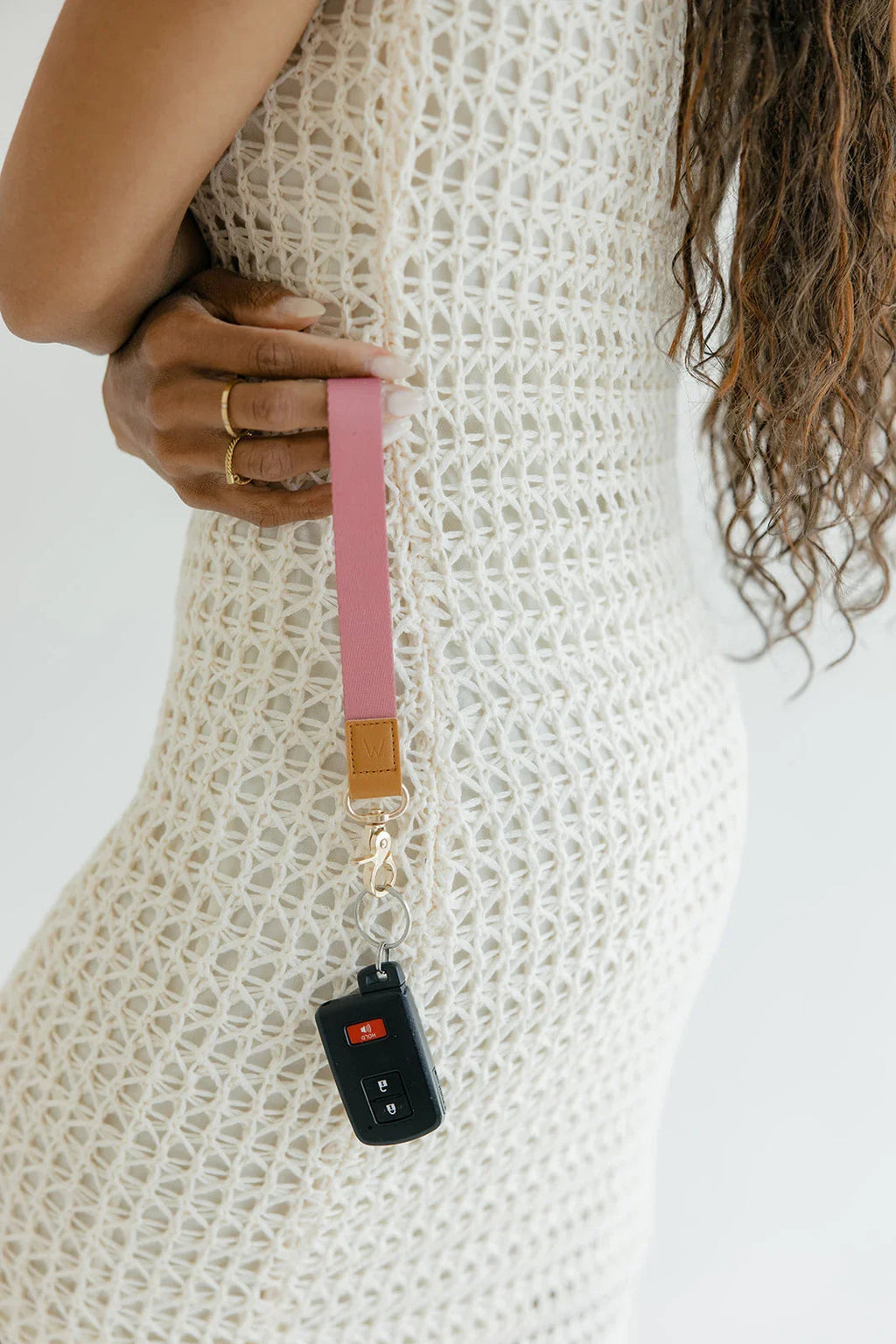 Rosy Ribbons Wrist Lanyard