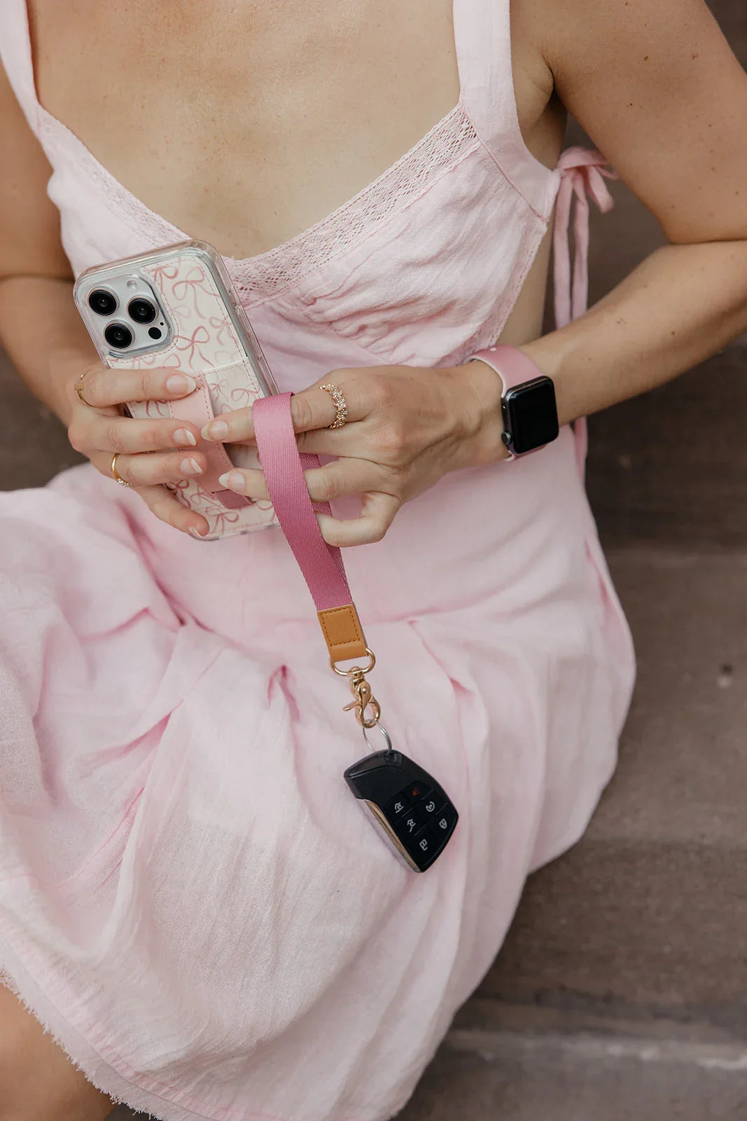 Rosy Ribbons Watch Band