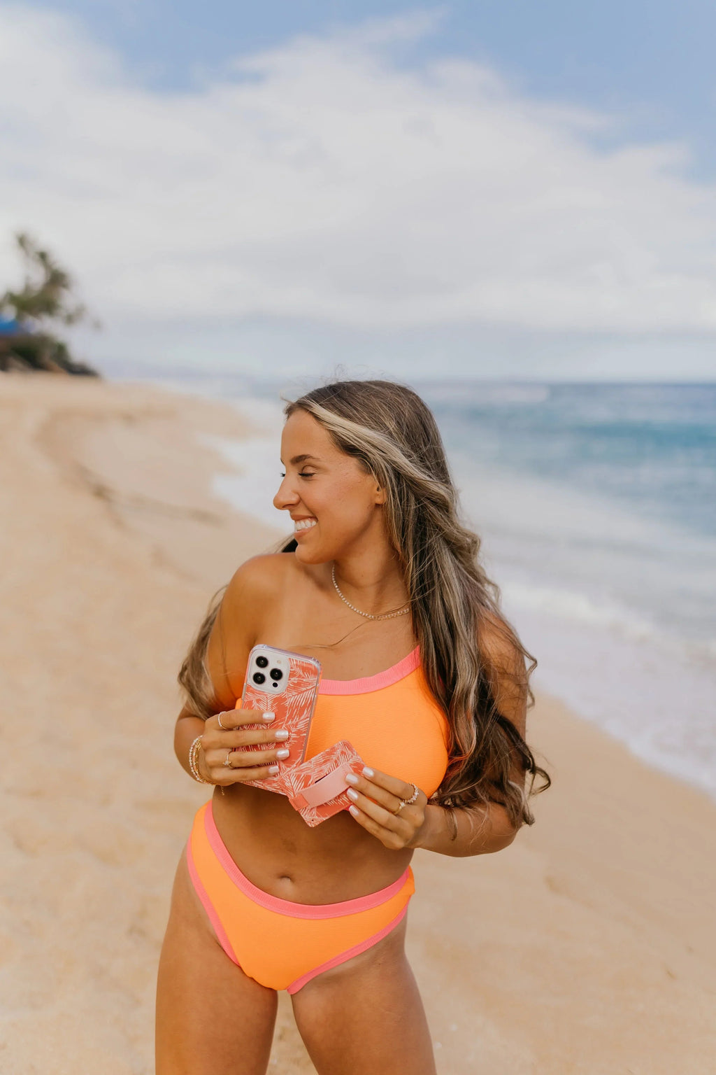 Pink Palms Magnetic Case and Wallet