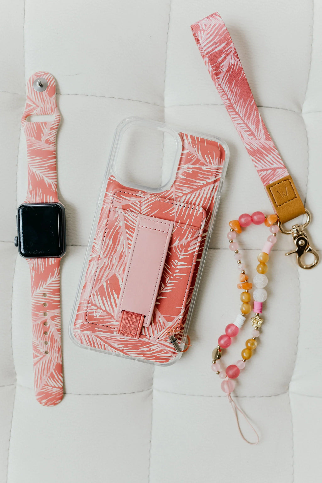 Pink Palms Magnetic Case and Wallet