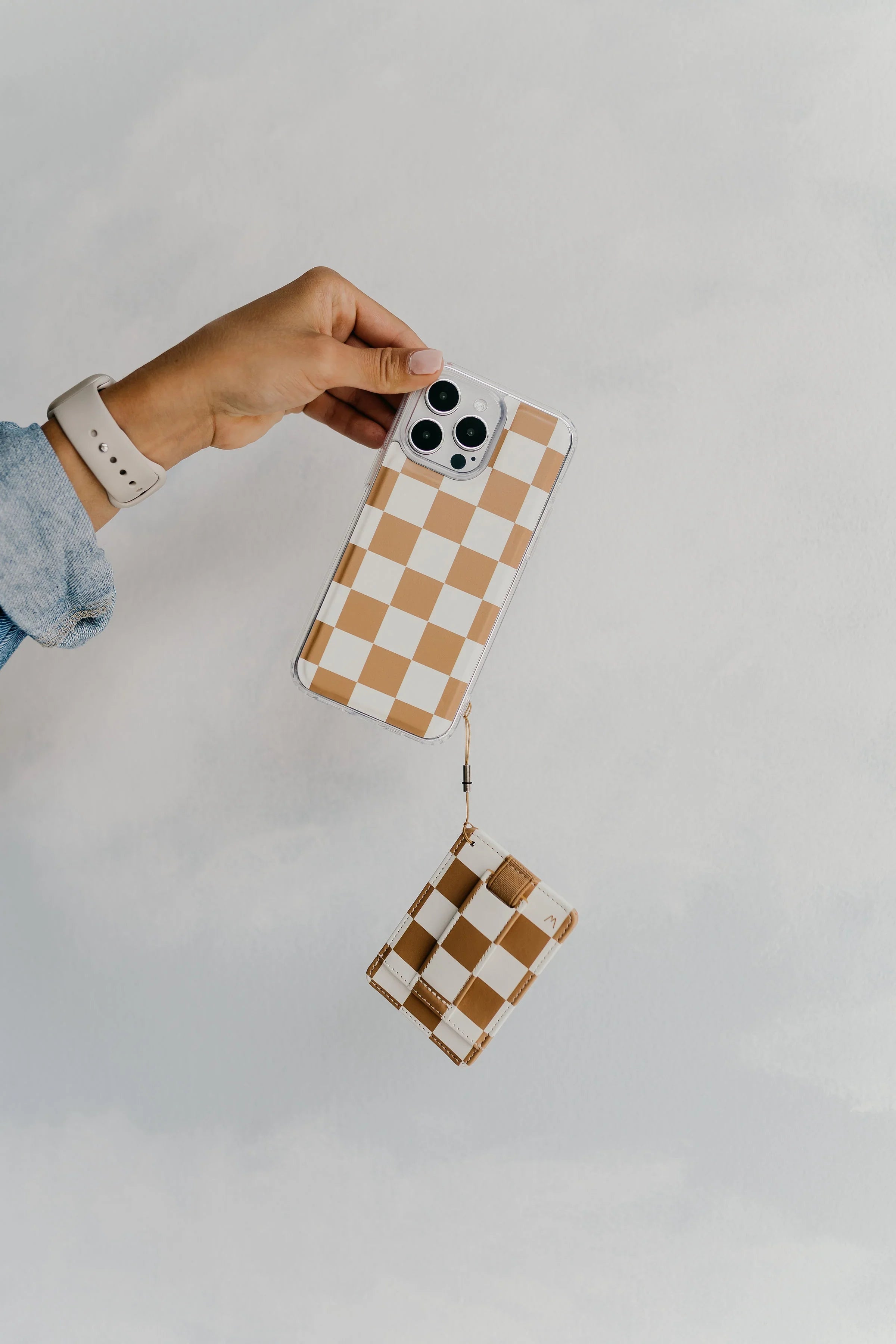 Chestnut Checks Magnetic Case and Wallet by Our Faux Farmhouse