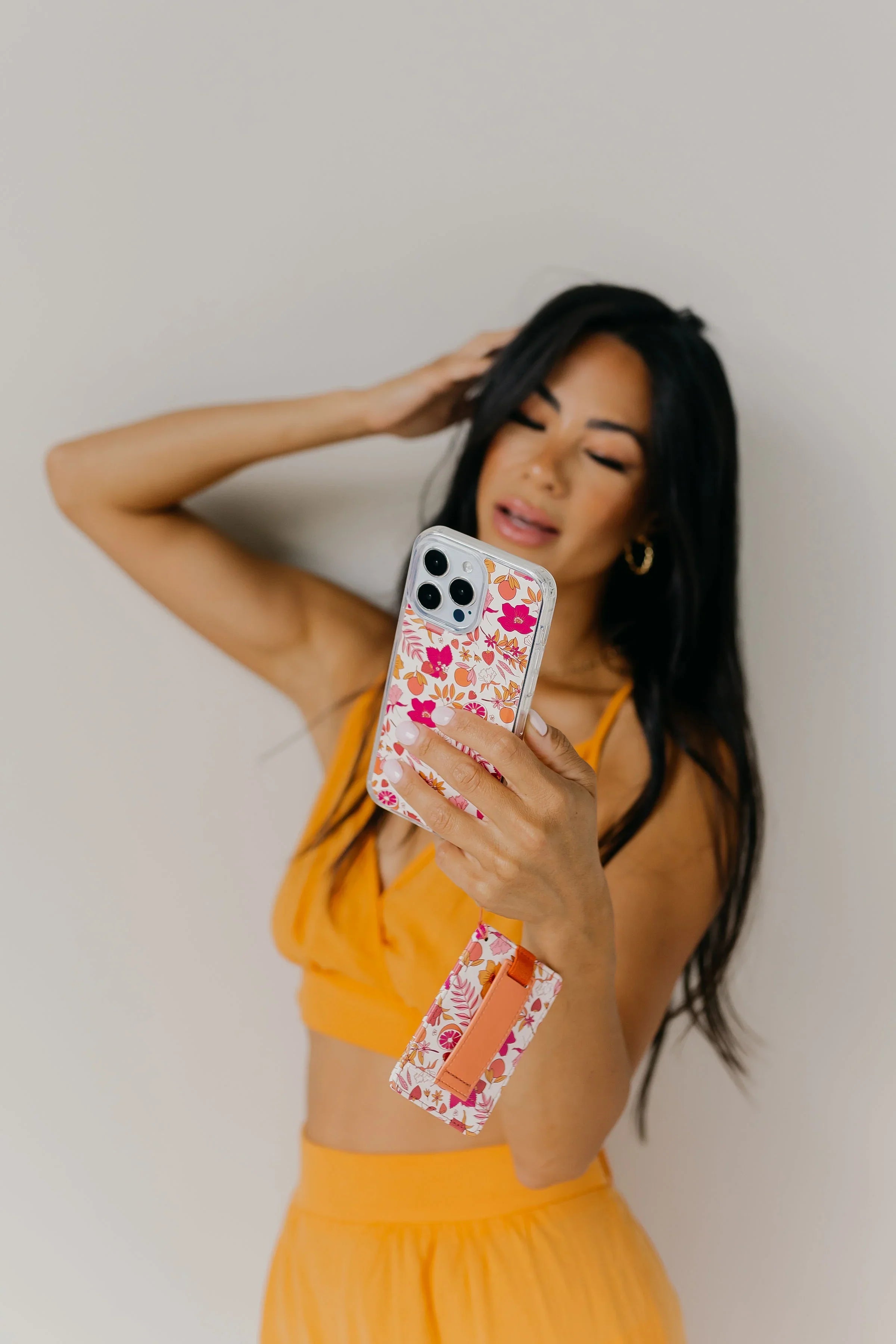 Tropical Floral Magnetic Case and Wallet