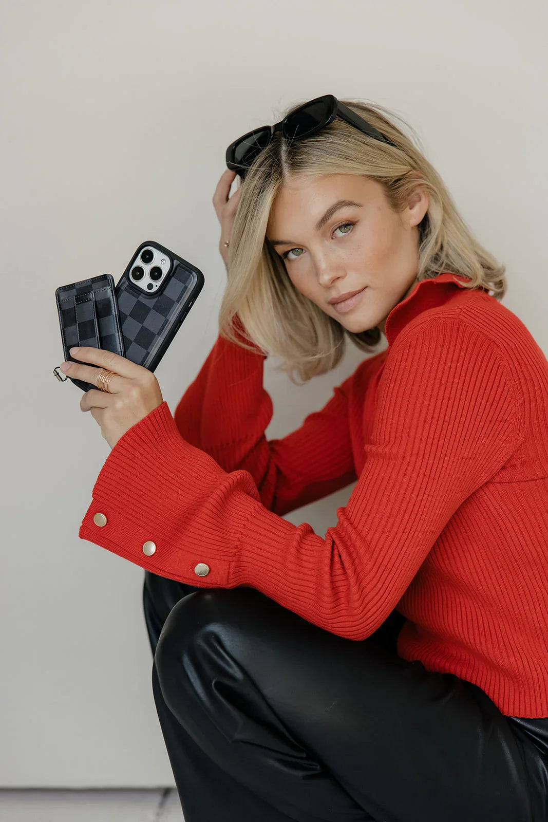 Midnight Check Magnetic Case and Wallet