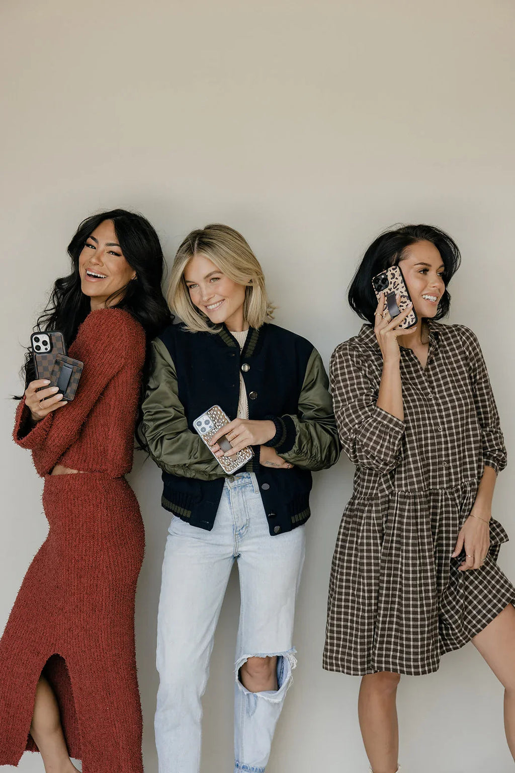 Chelsea Check Magnetic Case and Wallet by Aubree Says