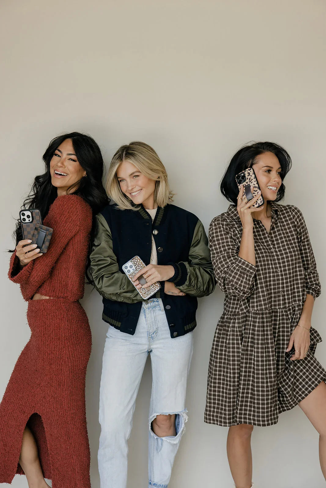 Chelsea Check Magnetic Case and Wallet by Aubree Says