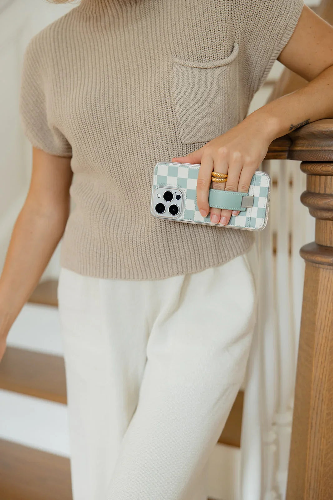 Seafoam Check by Our Faux Farmhouse