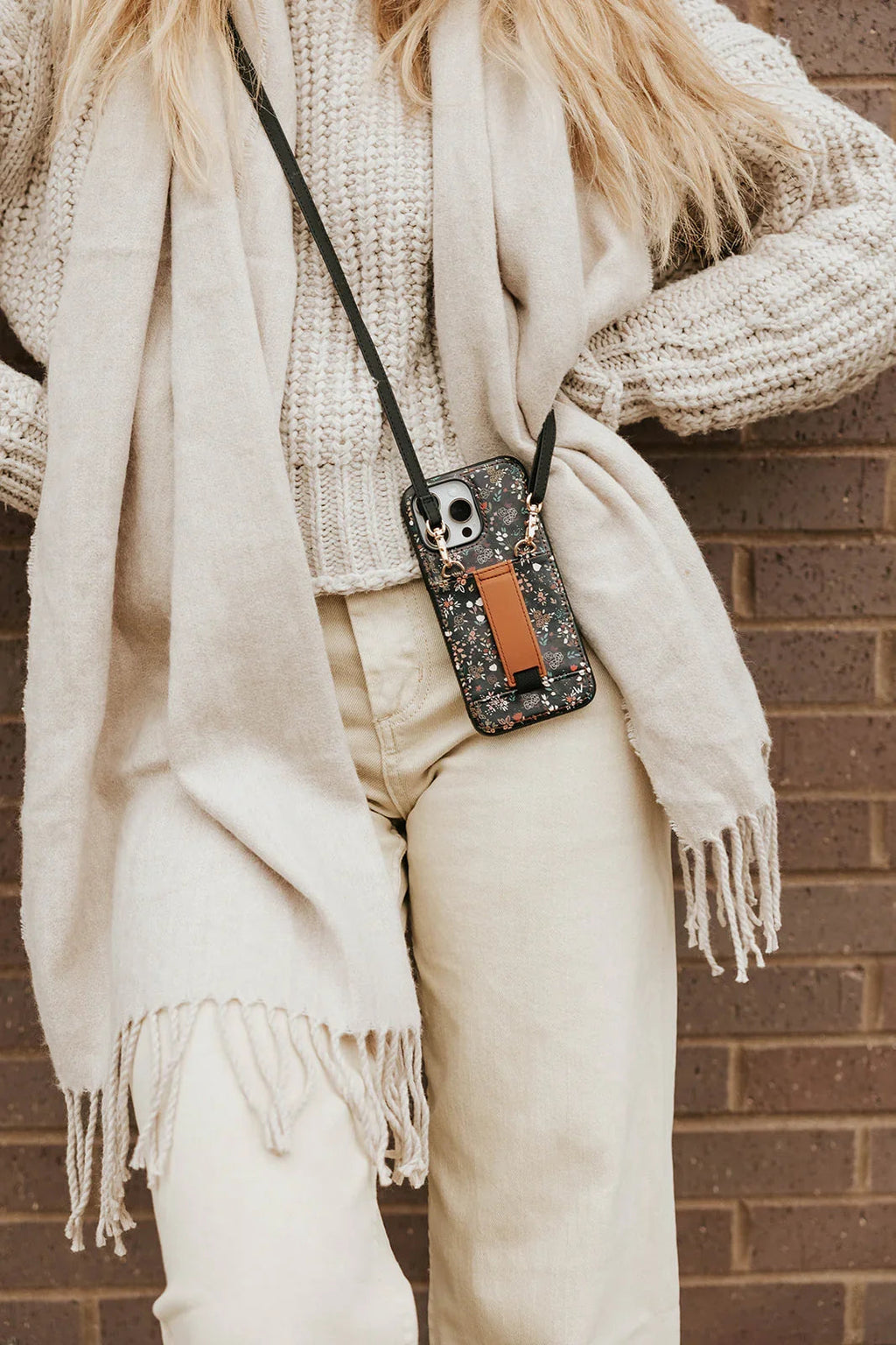 Midnight Floral Purse Case