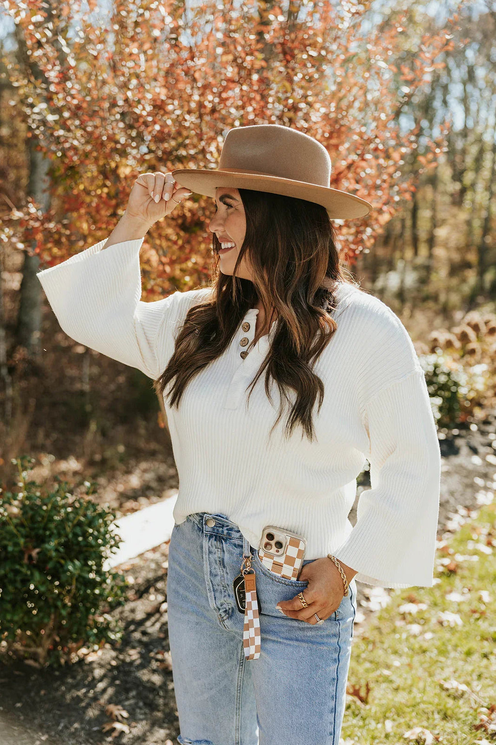 Chestnut Checks Magnetic Case and Wallet by Our Faux Farmhouse