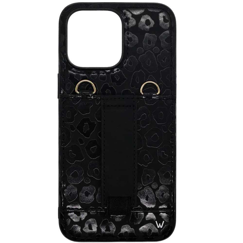 Blacked Out Leopard Purse Case