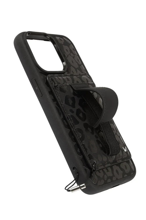 Blacked Out Leopard Magnetic Case and Wallet