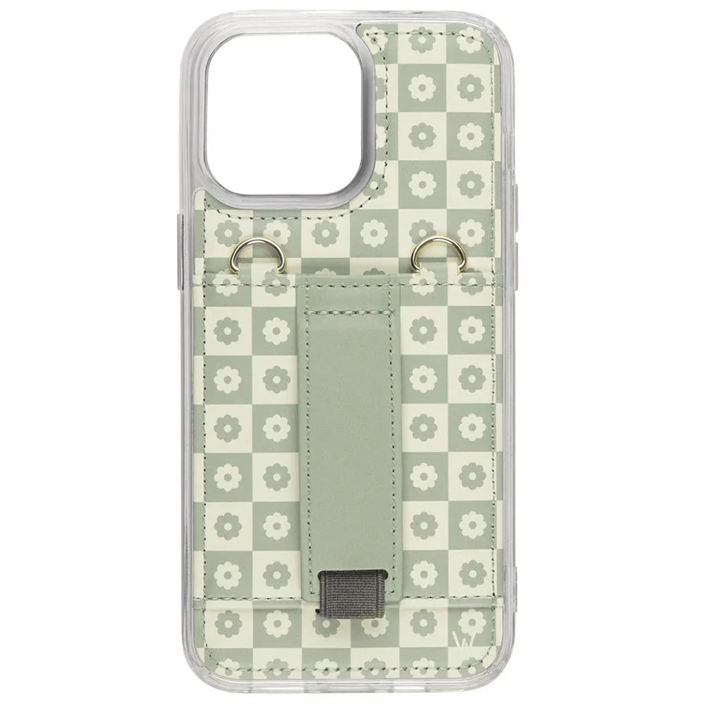 Blooming Check Purse Case